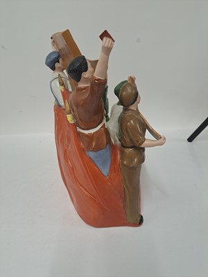 Lot 203 - A Chinese Cultural Revolution porcelain figure group