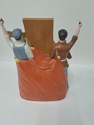 Lot 203 - A Chinese Cultural Revolution porcelain figure group