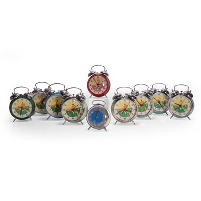 Lot 205 - A group of ten Chinese Cultural Revolution alarm clocks