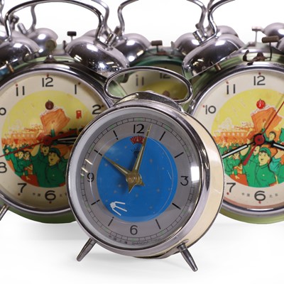 Lot 205 - A group of ten Chinese Cultural Revolution alarm clocks