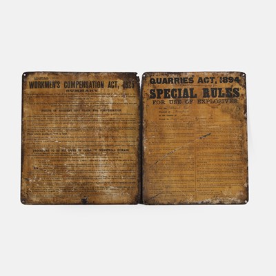 Lot 543 - Two Coal Mine signs
