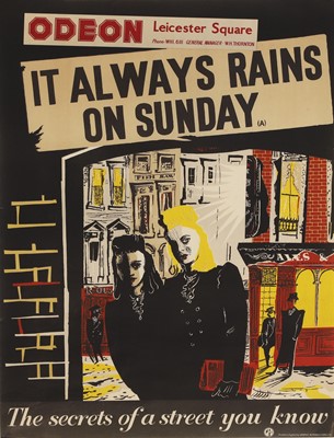 Lot 310 - 'It Always Rains on Sunday' film poster