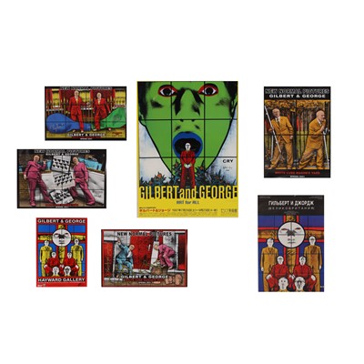 Lot 495 - Seven Gilbert and George exhibition posters