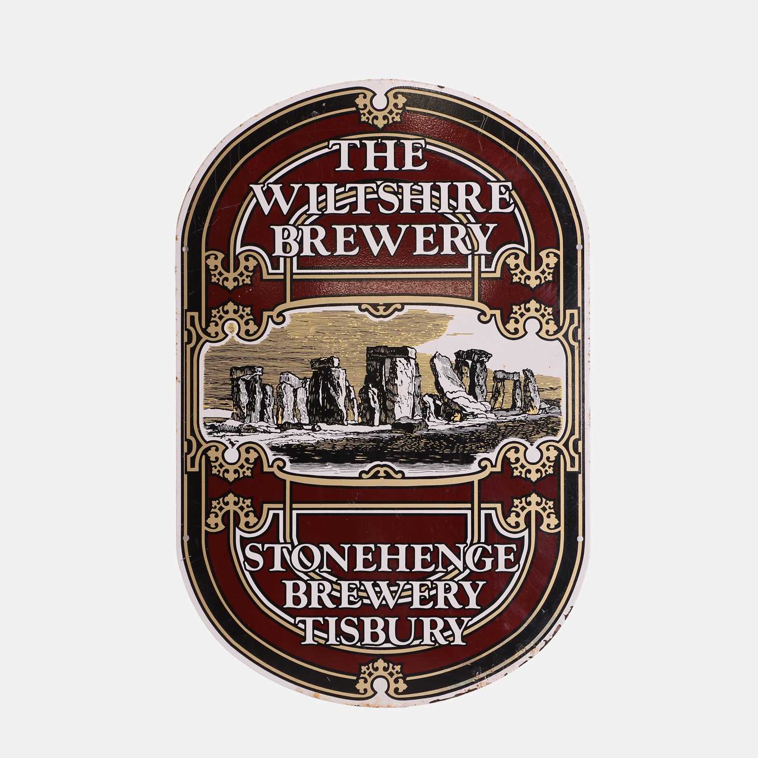 Lot 34 - A Pagan mancave Stonehenge Brewery enamel sign