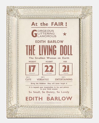 Lot 31 - Three unusual Fairground 'freak' advertising posters or handbills