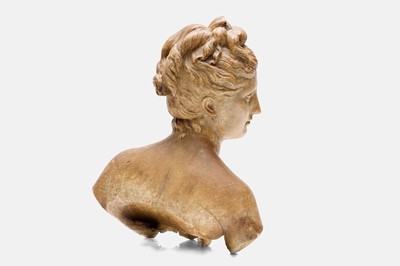 Lot 75 - A wax bust of Diana