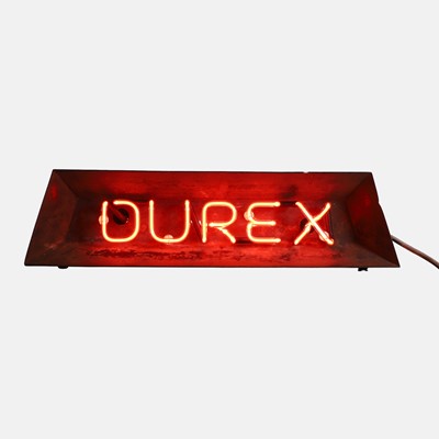 Lot 178 - 'Durex', an original neon barbershop advertising light