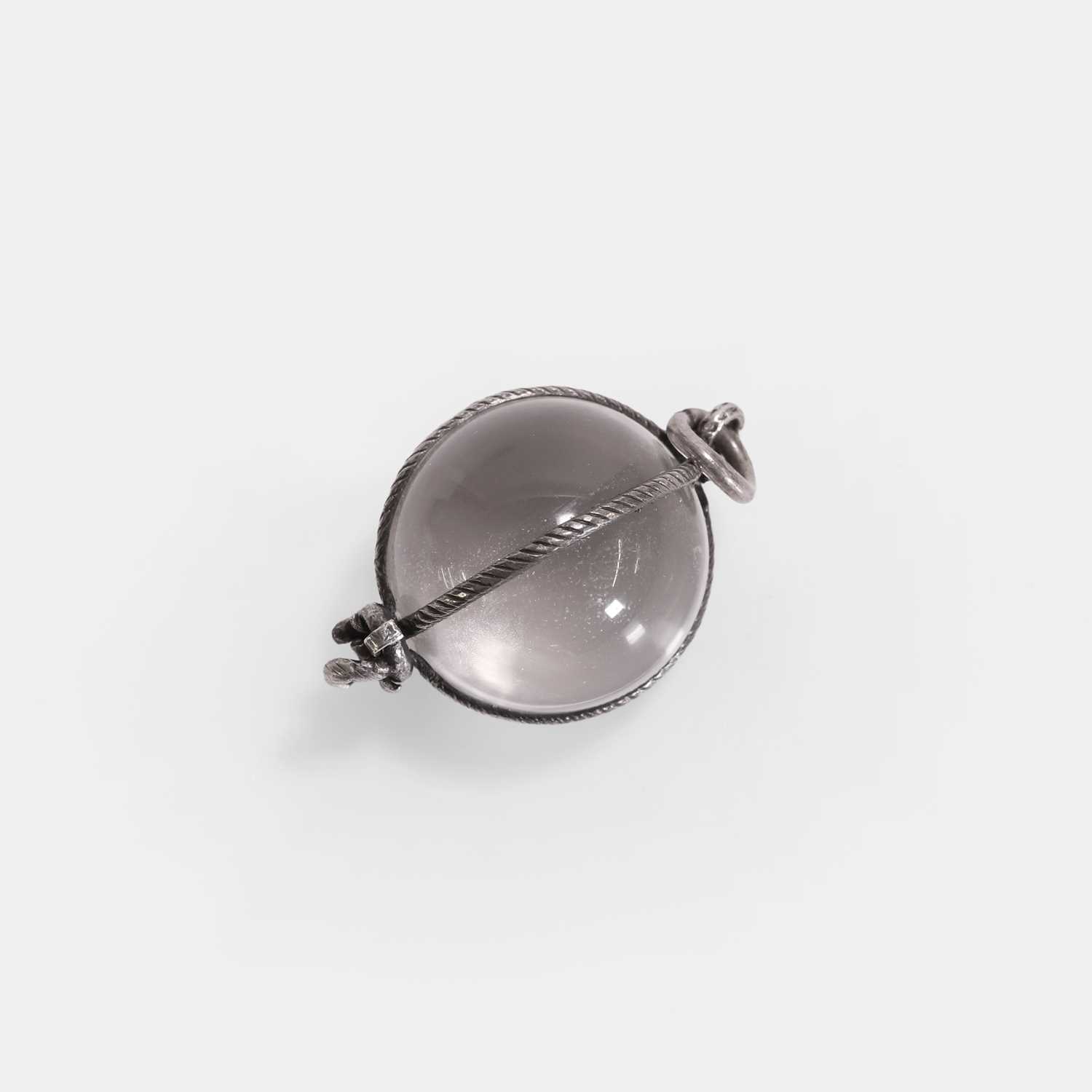 Lot 5 - A mystical quartz orb pendant