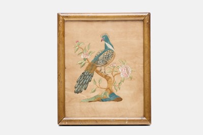 Lot 184 - A Regency silkwork picture