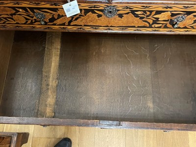 Lot 56 - A William and Mary walnut and marquetry chest of drawers