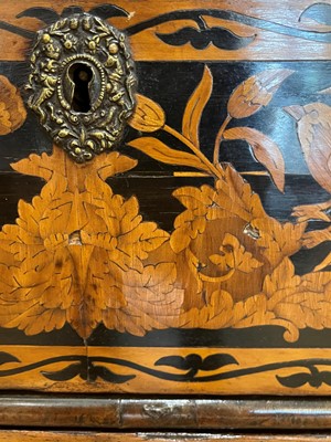 Lot 56 - A William and Mary walnut and marquetry chest of drawers