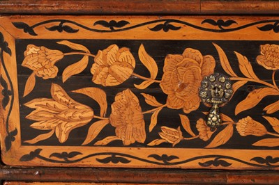 Lot A William and Mary walnut and marquetry chest of drawers