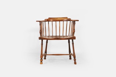 Lot 239 - A vernacular elm and beech Windsor armchair