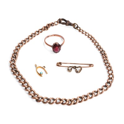 Lot 327 - A group of 9ct jewellery