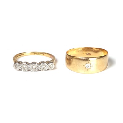 Lot 244 - Two diamond set rings