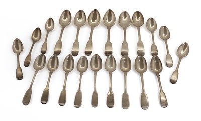 Lot 10 - A set of four Scottish George IV silver spoons