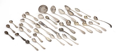Lot 18 - A collection of silver flatware