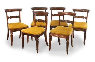 Lot 515 - A set of six rosewood dining chairs