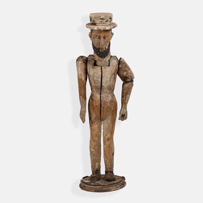 Lot 150 - A carved wood sailor or whaler figure