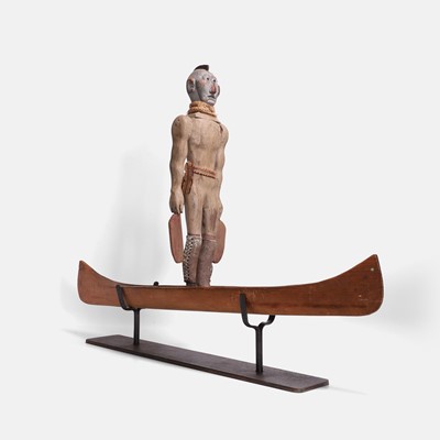 Lot 473 - A Native American folk art Mohawk whirligig