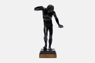 Lot 119 - A grand tour bronze figure of The Dancing Faun