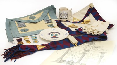 Lot 323 - A collection of Masonic items