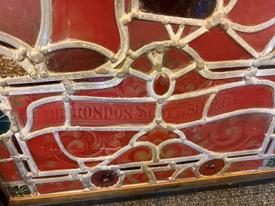 Lot 413 - A pair of Victorian stained-glass panel light boxes