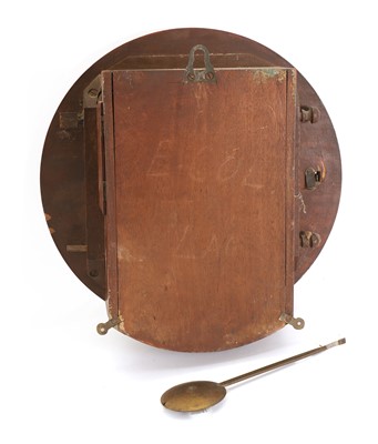 Lot 212 - A mahogany dial clock