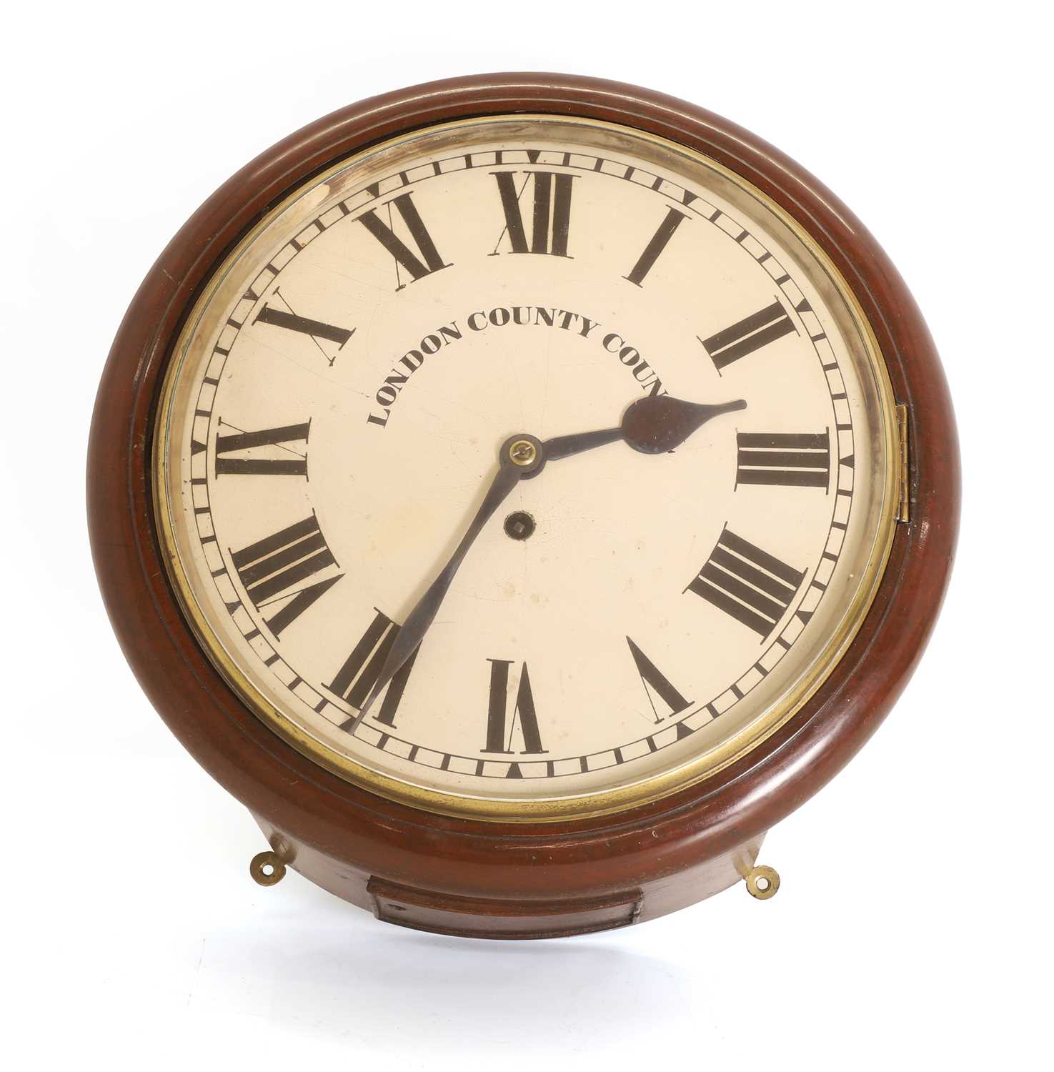 Lot 205 - A mahogany dial clock