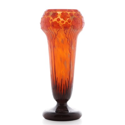 Lot 187 - A Le Verre Français 'Cardamines' vase