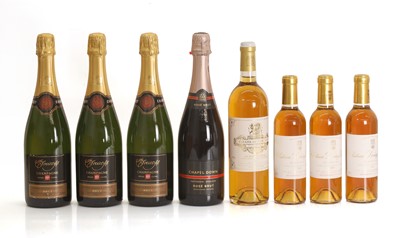 Lot 394 - A selection of sparkling and dessert wines