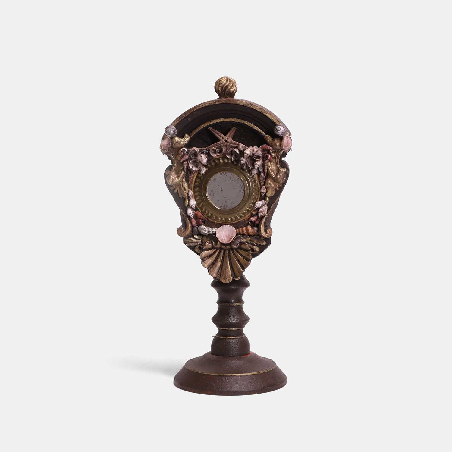 Lot 127 - A mounted reliquary stand