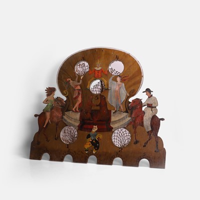 Lot 139 - A French hand-painted passe-boule café or parlour game