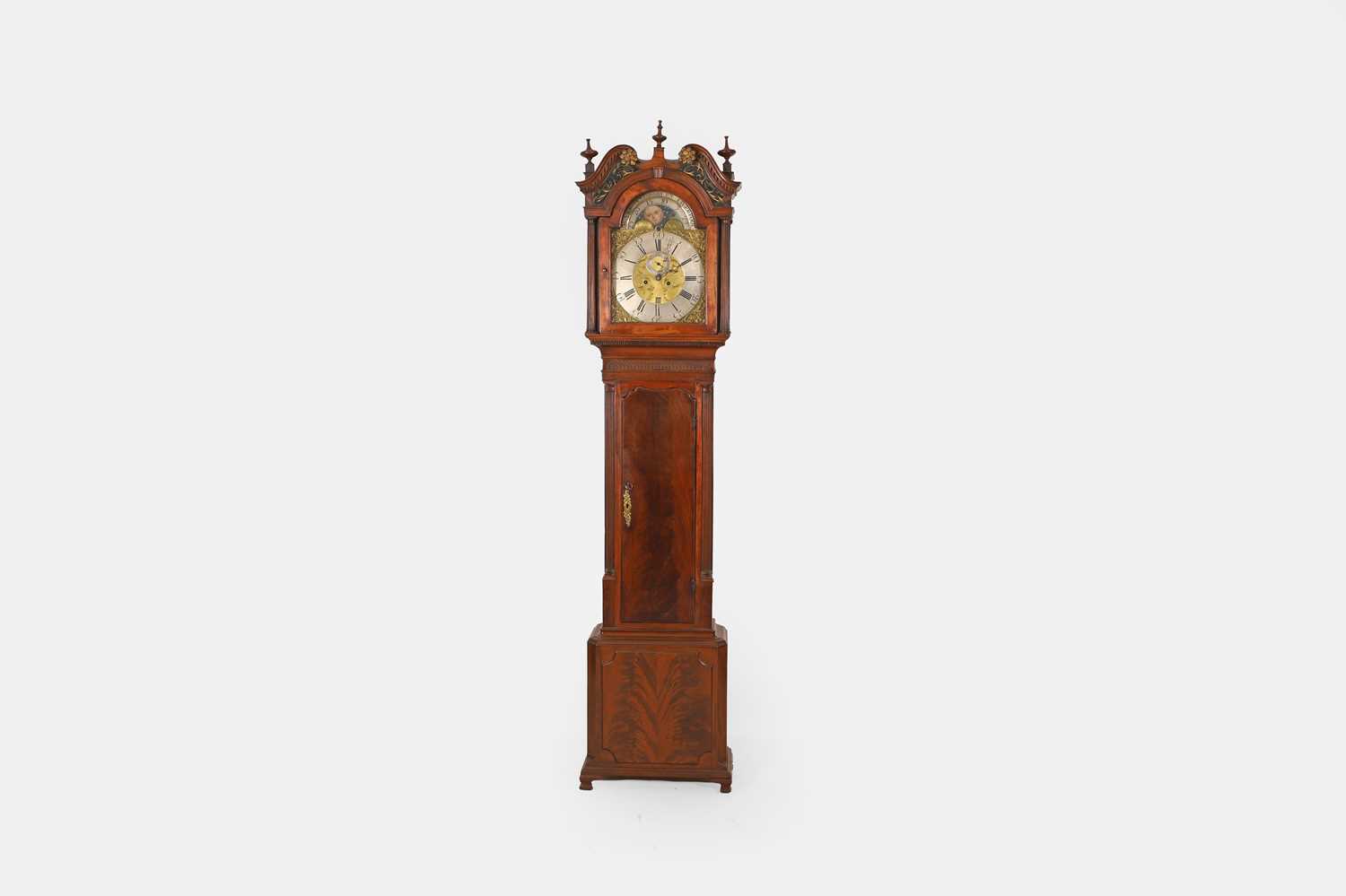 Lot 82 - A George III longcase clock by Wyke & Green, Liverpool