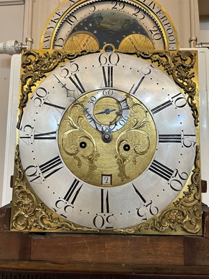 Lot 82 - A George III longcase clock by Wyke & Green, Liverpool