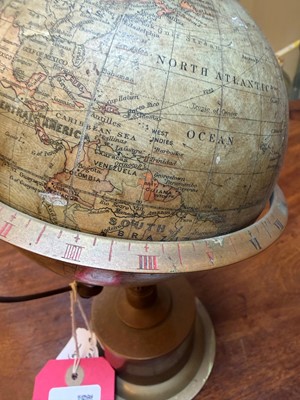 Lot 304 - An Edwardian terrestrial globe chronosphere