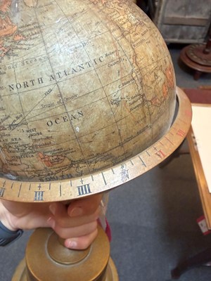 Lot 304 - An Edwardian terrestrial globe chronosphere