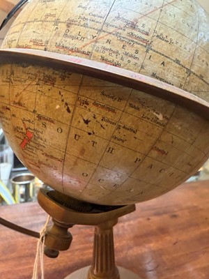 Lot 304 - An Edwardian terrestrial globe chronosphere