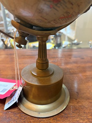 Lot 304 - An Edwardian terrestrial globe chronosphere