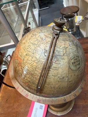 Lot 304 - An Edwardian terrestrial globe chronosphere