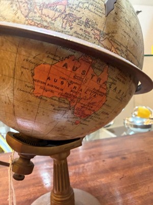 Lot 304 - An Edwardian terrestrial globe chronosphere