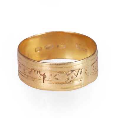 Lot 1 - A Georgian gold mourning ring