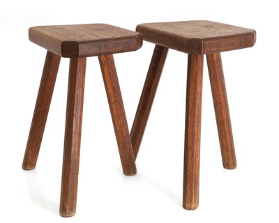 Lot 504 - A pair of milking stools