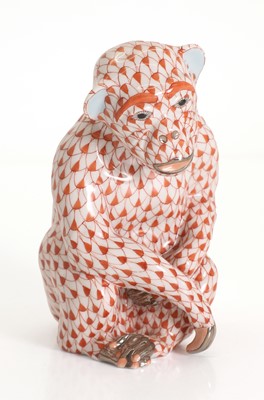Lot 101 - A Herend monkey