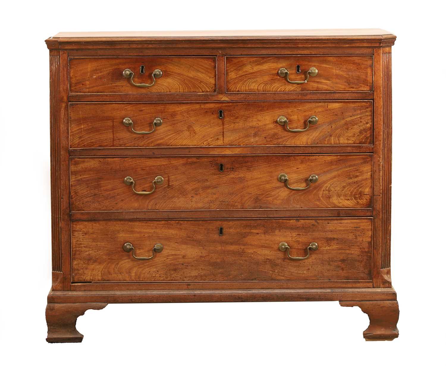 Lot 521 - A George III North Country mahogany chest of drawers