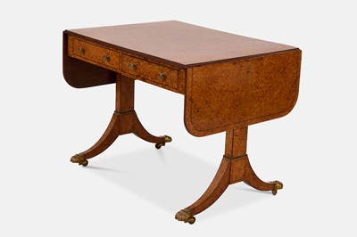Lot 206 - A Regency amboyna and ebony-strung sofa table
