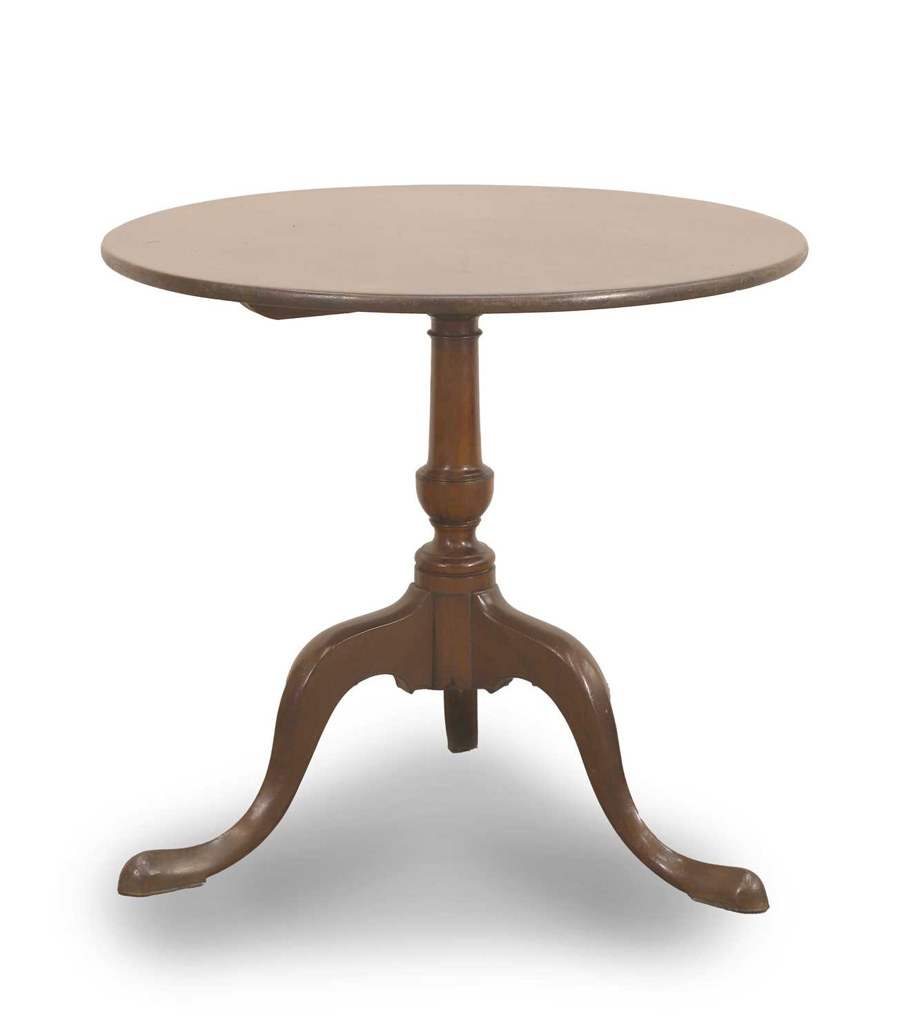 Lot 519 - A George III plum pudding mahogany tripod table