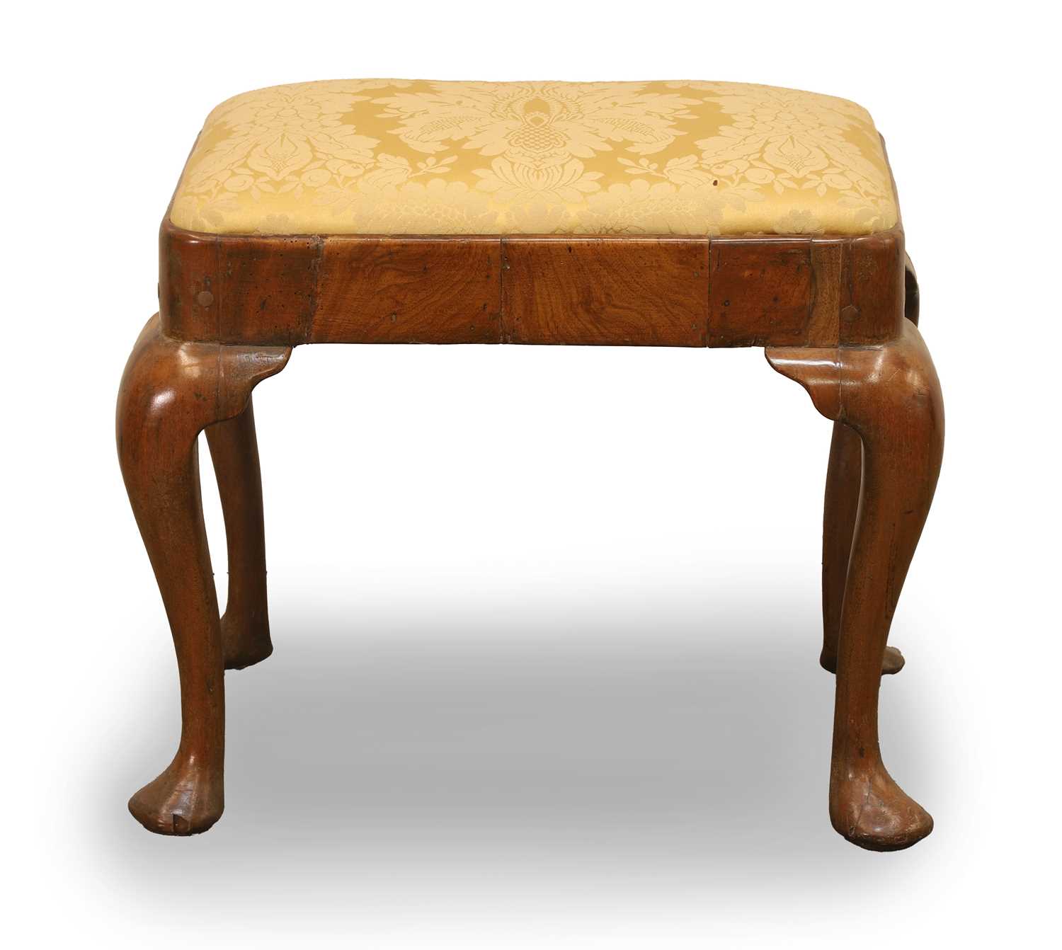 Lot 511 - A George I walnut stool