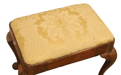 Lot 511 - A George I walnut stool