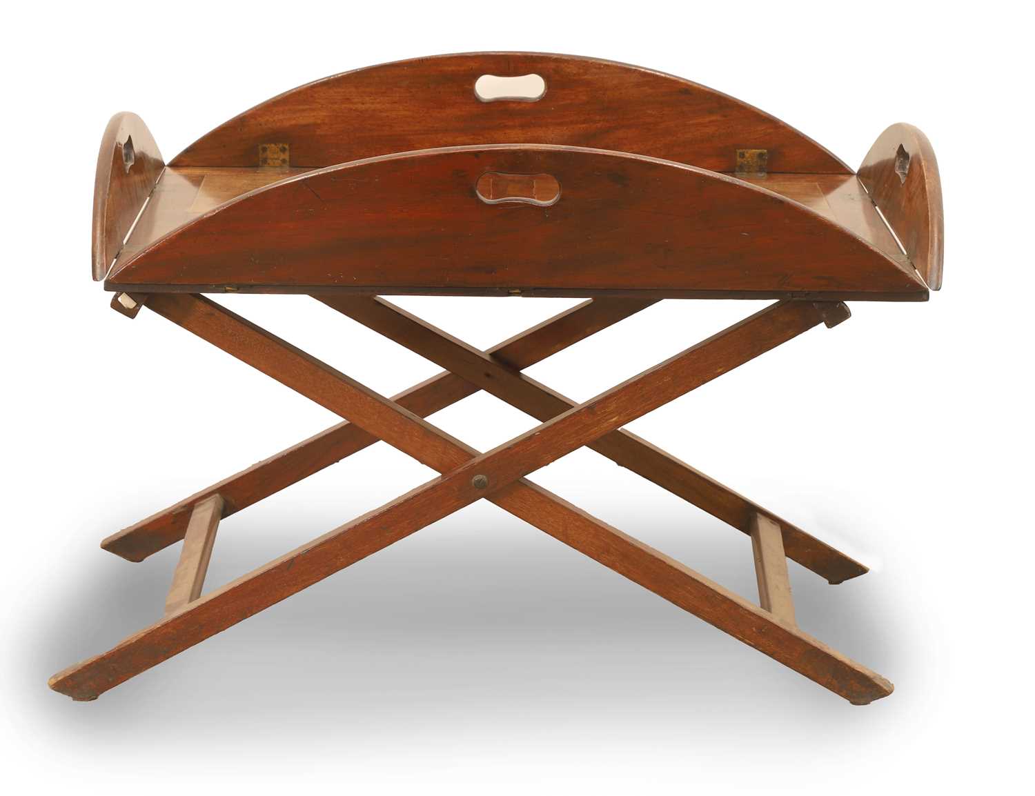 Lot 510 - A Victorian mahogany butlers tray